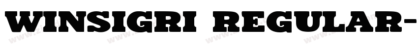 Winsigri Regular字体转换